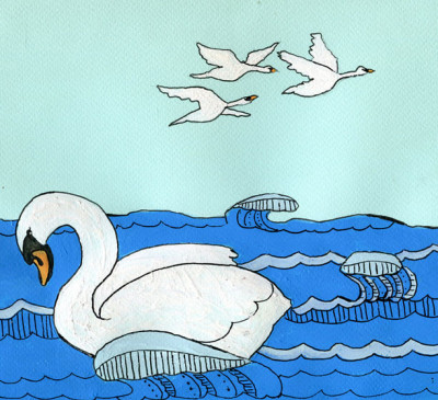 Лебеди - рассказ Толстого