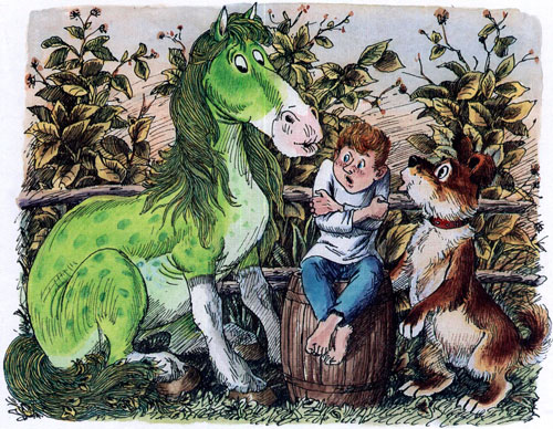 Сказка про зелёную лошадь